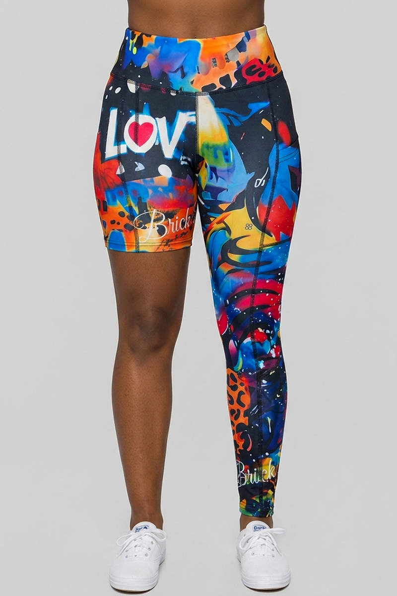 Art Code One-Legged Tights | One Leg Leggings – Brick Built