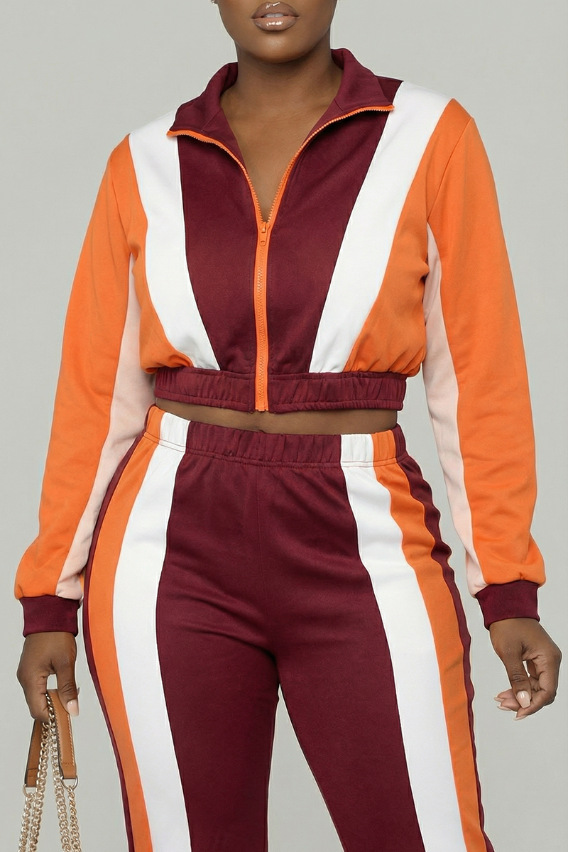 Color Block Cropped Jacket | Cropped Zip Jacket – Brick Built