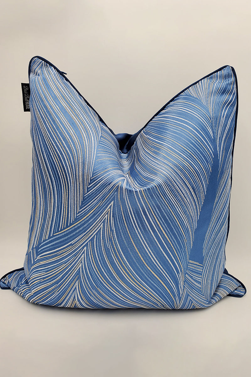 Rushing Blue Pillow Cover